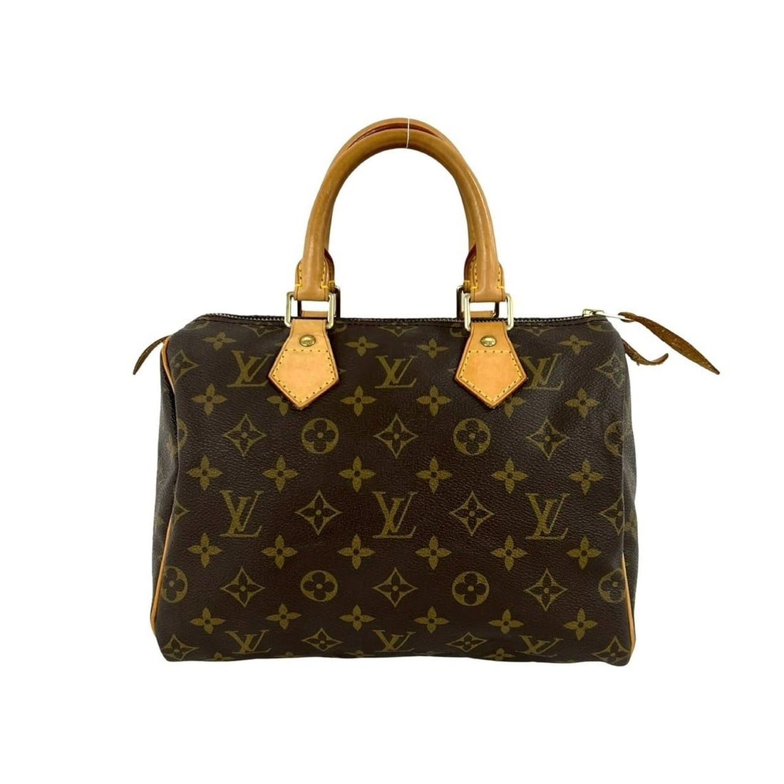 LOUIS VUITTON Speedy 25 Monogram Pattern Leather Handbag Mini Boston Bag Brown 193-1: --- Catalog ---Category: SizeSize (HxWxD): 20cm x 25cm x 14.5cm / 7.87'' x 9.84'' x 5.7''Category: DesignType: Boston bag, HandbagColor: BrownGender: WomenMaterial: Leather , PVC Category: GeneralBran