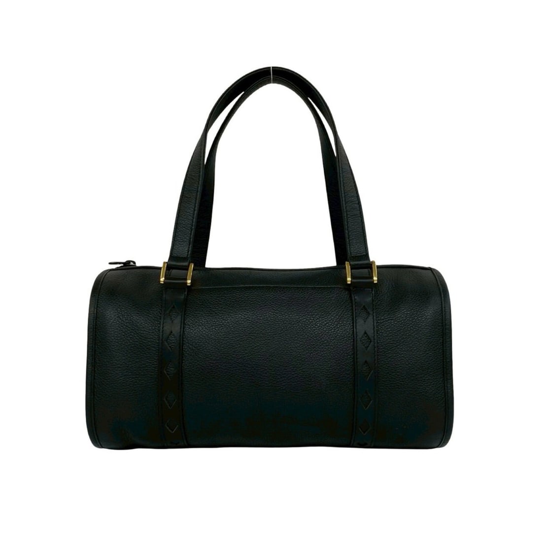 YVES SAINT LAURENT Vintage Cutout Leather Handbag Mini Boston Bag Black 89834: --- Catalog ---Category: SizeSize (HxWxD): 15cm x 29cm x 11cm / 5.9'' x 11.41'' x 4.33''Category: DesignType: Boston bag, HandbagColor: BlackGender: WomenMaterial: Leather Category: GeneralBrand: Yves