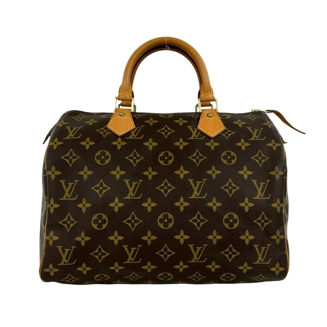 LOUIS VUITTON Louis Vuitton Vintage Speedy 30 Monogram Leather Genuine Handbag Boston Bag Brown: --- Catalog ---Category: SizeSize (HxWxD): 23.5cm x 30cm x 17.5cm / 9.25'' x 11.81'' x 6.88''Category: DesignType: Boston bag, HandbagColor: BrownGender: WomenMaterial: Leather Category: GeneralBrand: