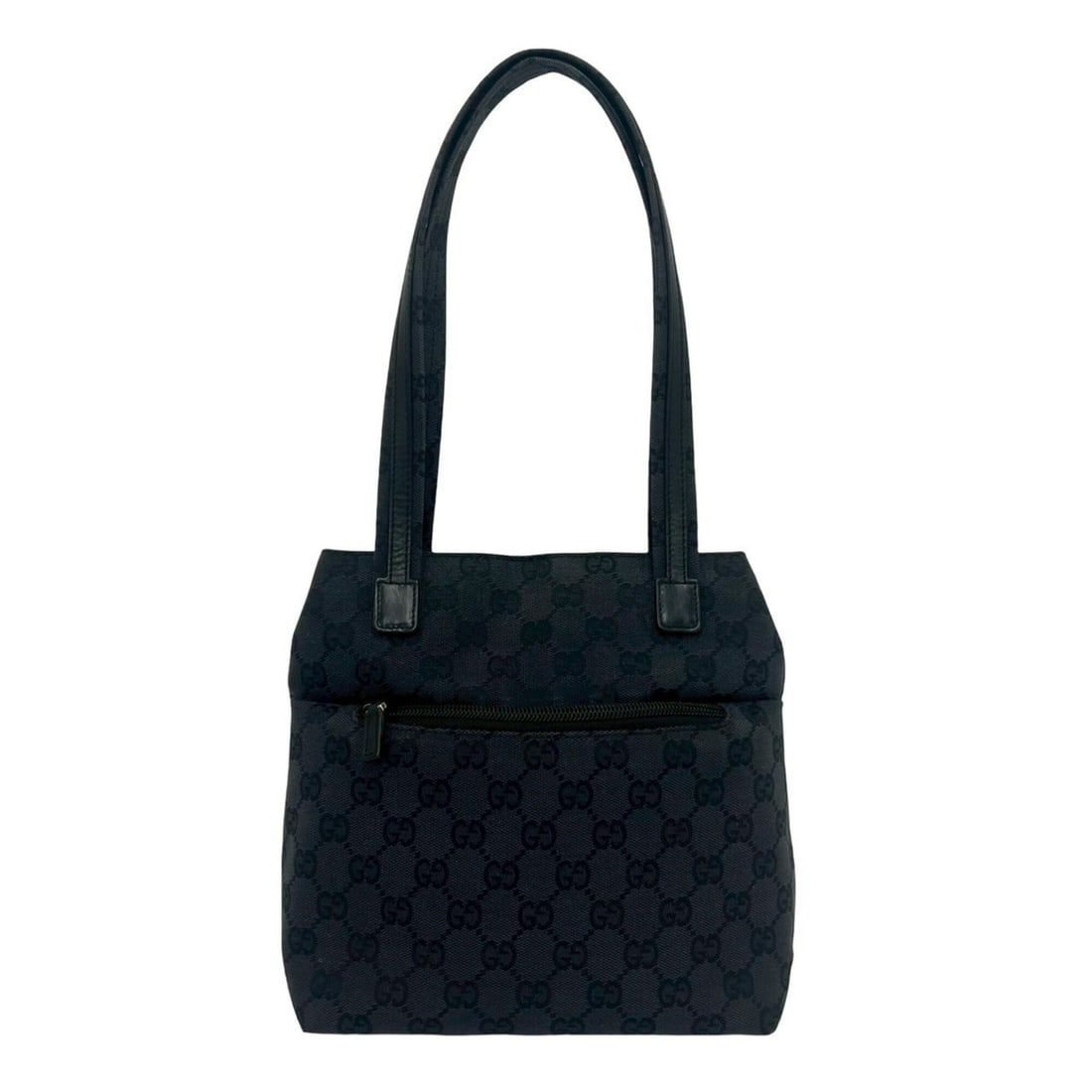 GUCCI GG pattern canvas leather mini tote bag, handbag, semi-shoulder black, 05982: --- Catalog ---Category: SizeSize (HxWxD): 21cm x 20.5cm x 9.5cm / 8.26'' x 8.07'' x 3.74''Category: DesignType: Handbag, Shoulder bag, Tote bagColor: BlackGender: WomenMaterial: Canvas , Leather Cate