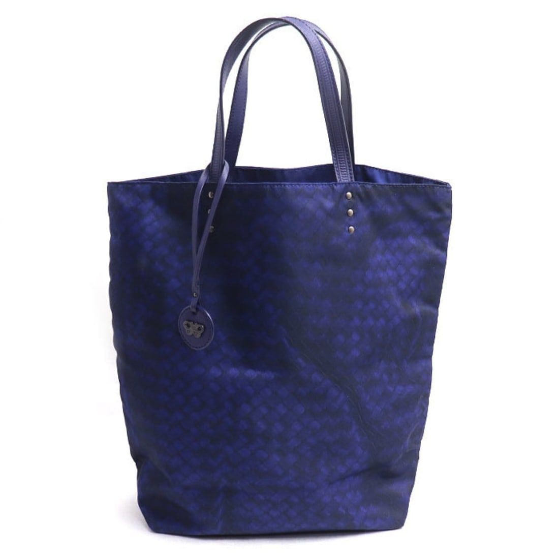BOTTEGA VENETA Intreccio Illusion Tote Bag, Blue/Black, 299871, Women's (1 of 10)