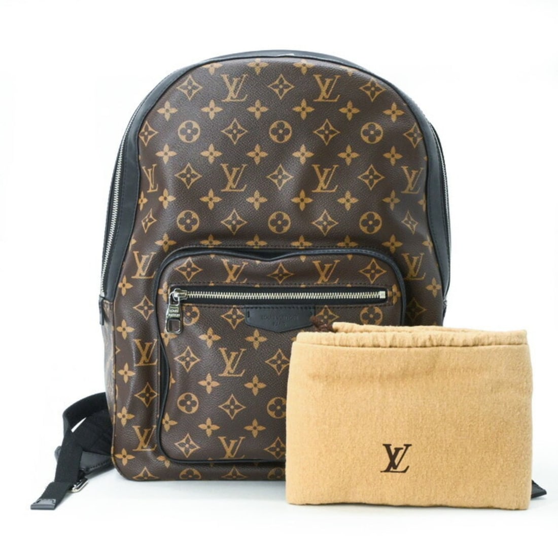 LOUIS VUITTON Josh Monogram Macassar Backpack Leather Brown M41530: --- Catalog ---Category: SizeSize (HxWxD): 38cm x 31cm x 13cm / 14.96'' x 12.2'' x 5.11''Category: DesignType: BackpackColor: Black, Brown, MonogramGender: Women,MenMaterial: Monogram , Canvas , Leath
