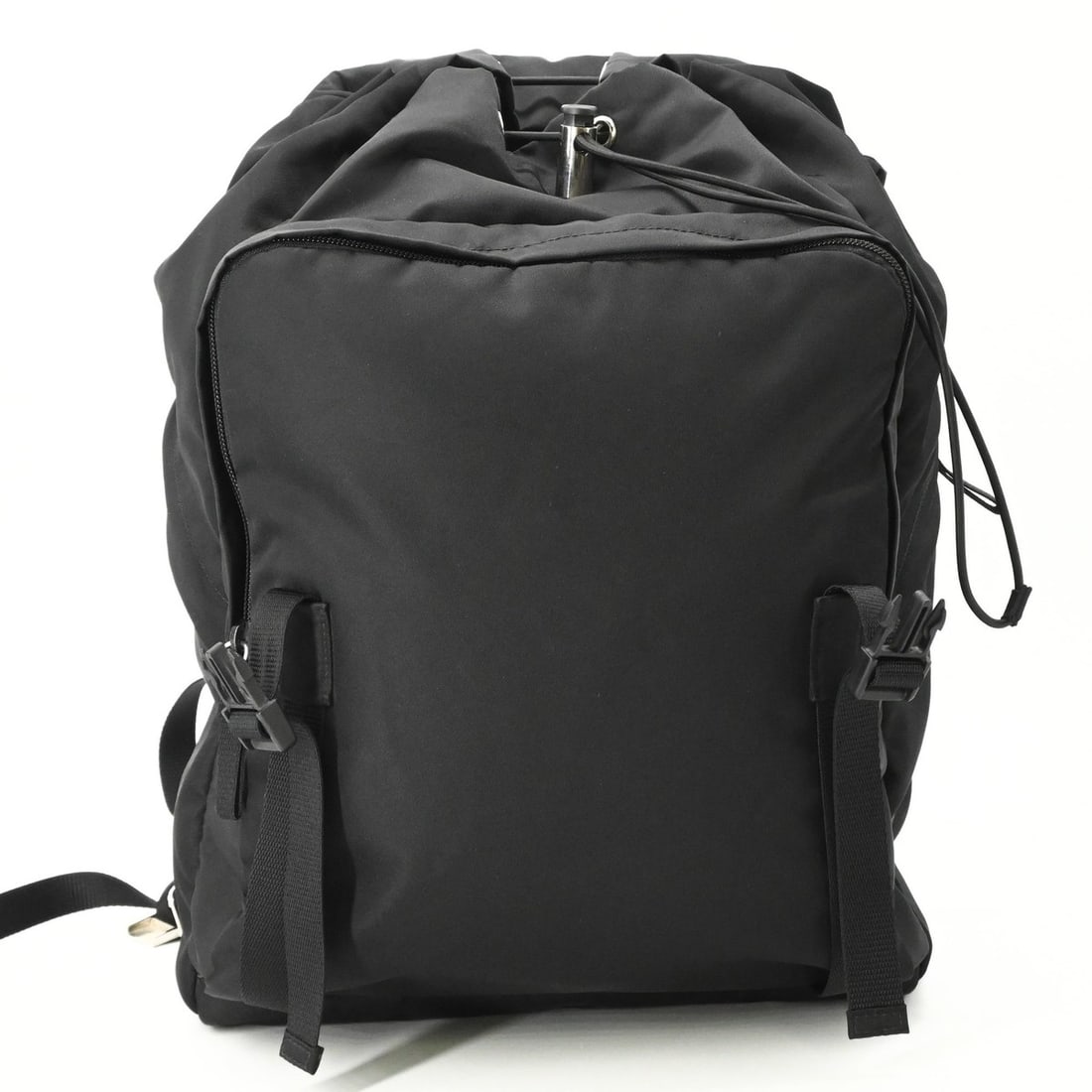 PRADA Tessuto Nylon Backpack Triangle Black 2VZ062 - 11