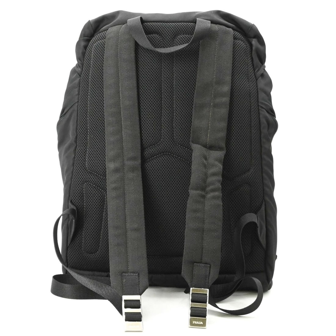 PRADA Tessuto Nylon Backpack Triangle Black 2VZ062 - 3