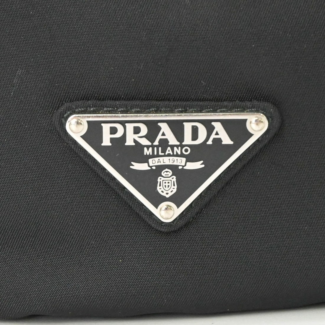 PRADA Tessuto Nylon Backpack Triangle Black 2VZ062 - 7