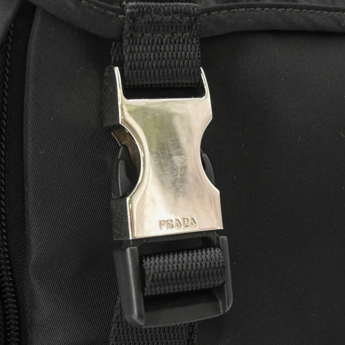 PRADA Tessuto Nylon Backpack Triangle Black 2VZ062 - 8