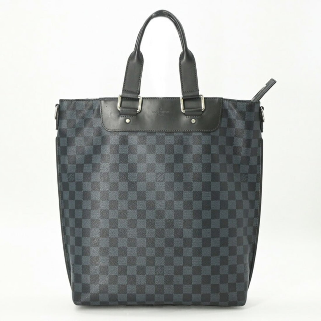 LOUIS VUITTON Damier Cobalt Cabas Jour Tote Bag, Navy, Men's, N42223: --- Catalog ---Category: SizeSize (HxWxD): 40cm x 39cm x 9cm / 15.74'' x 15.35'' x 3.54''Category: DesignType: Tote bagColor: NavyGender: MenMaterial: Damier Graphite Category: GeneralMPN: N42223Brand