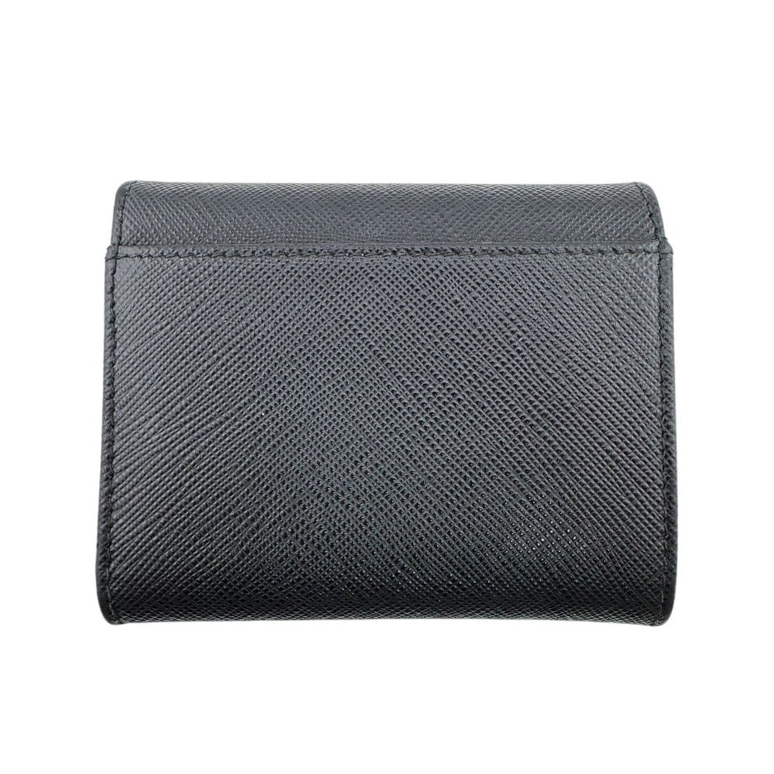 PRADA 1MH043 Compact Wallet Tri-fold Black - 2
