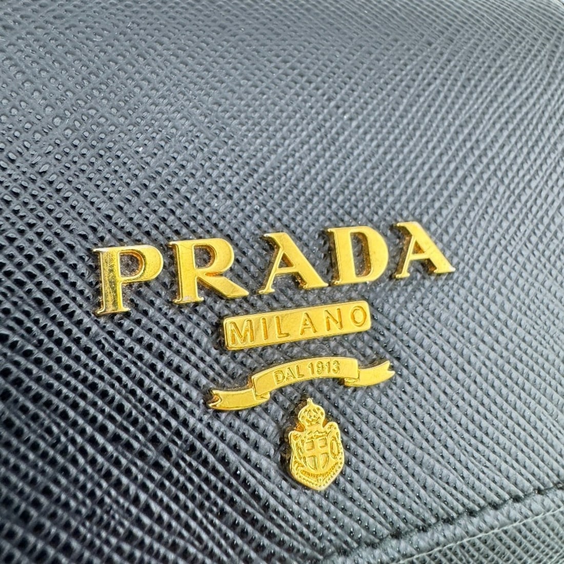 PRADA 1MH043 Compact Wallet Tri-fold Black - 7