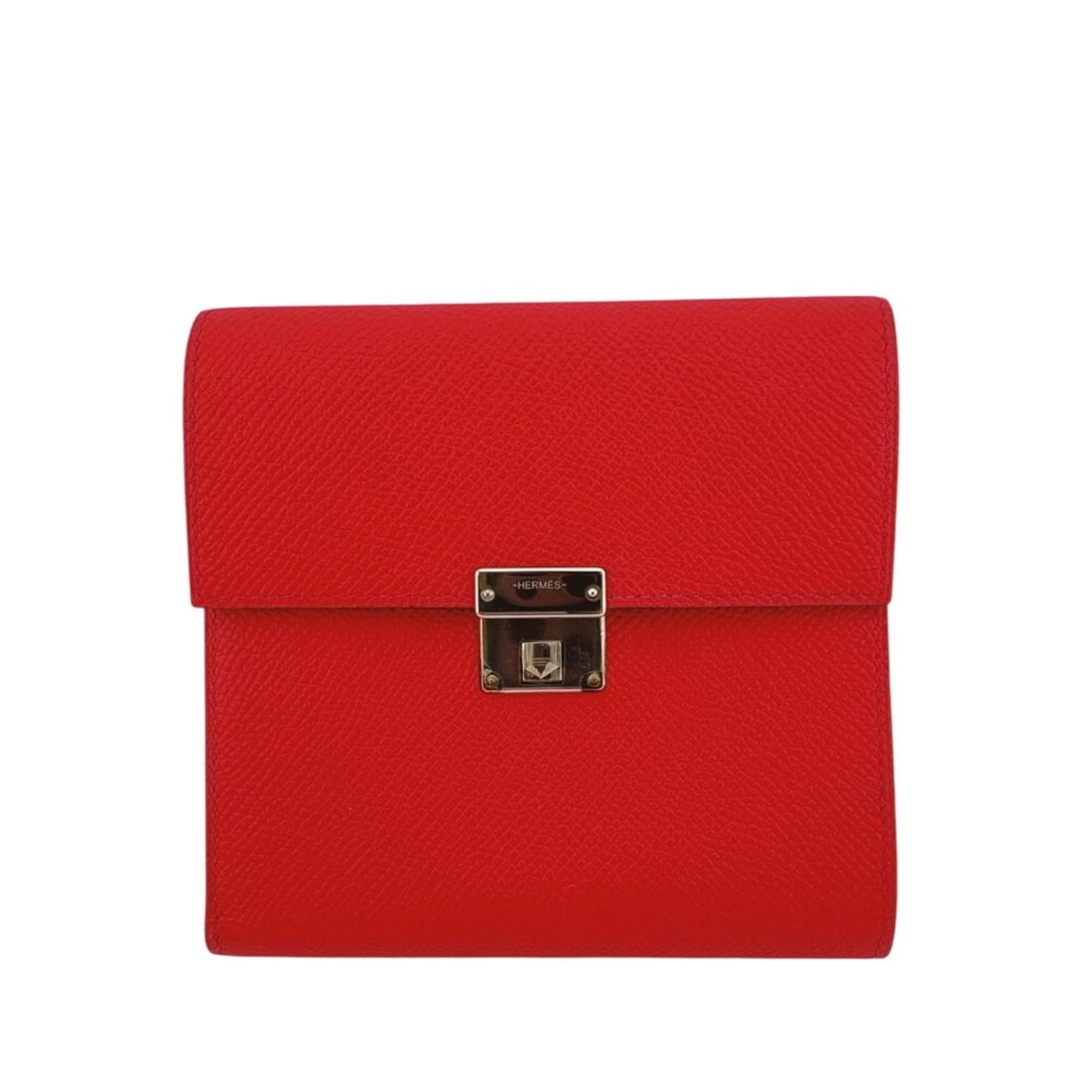 HERMES Click 12 Compact Wallet Tri-fold Pink: --- Catalog ---Category: SizeSize (HxWxD): 12cm x 12cm / 4.72'' x 4.72''Category: DesignType: Wallet (tri-fold)Color: PinkGender: WomenMaterial: Epsom leather Category: GeneralBrand: Hermes--- Item