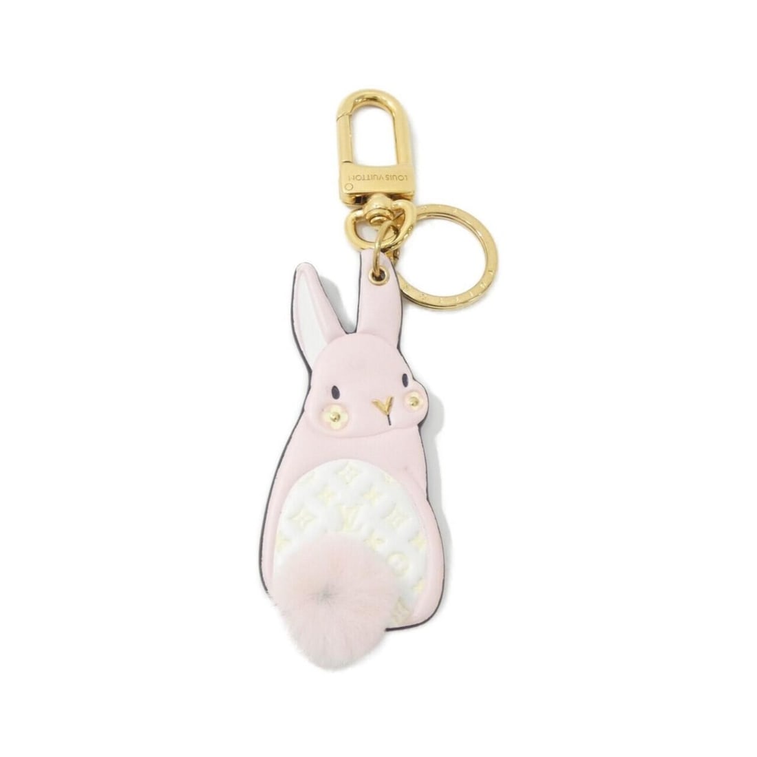 Louis Vuitton LV Animal (Monogram) Keychain Bunny M01560 Keyring: --- Catalog ---Category: DesignType: KeyringColor: PinkGender: WomenMaterial: Canvas, Fur, LeatherLeather/Fur Type: Calf leather, Mink furCategory: GeneralMPN: M01560Brand: Louis Vuitton--- Item List