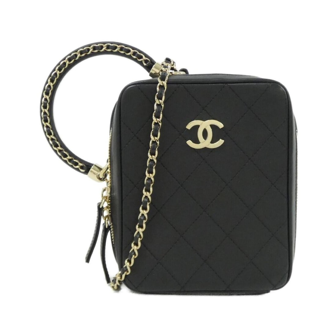 Chanel AS1753 handbag: --- Catalog ---Category: SizeSize (HxWxD): 16cm x 13cm x 6cm / 6.29'' x 5.11'' x 2.36''Category: DesignType: HandbagColor: BlackGender: WomenMaterial: Leather Hardware Color: GoldLeather/Fur Type: Cal