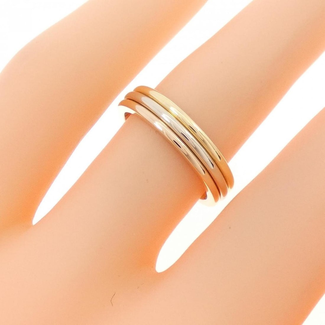 Cartier Three Gold Wedding Ring - 4