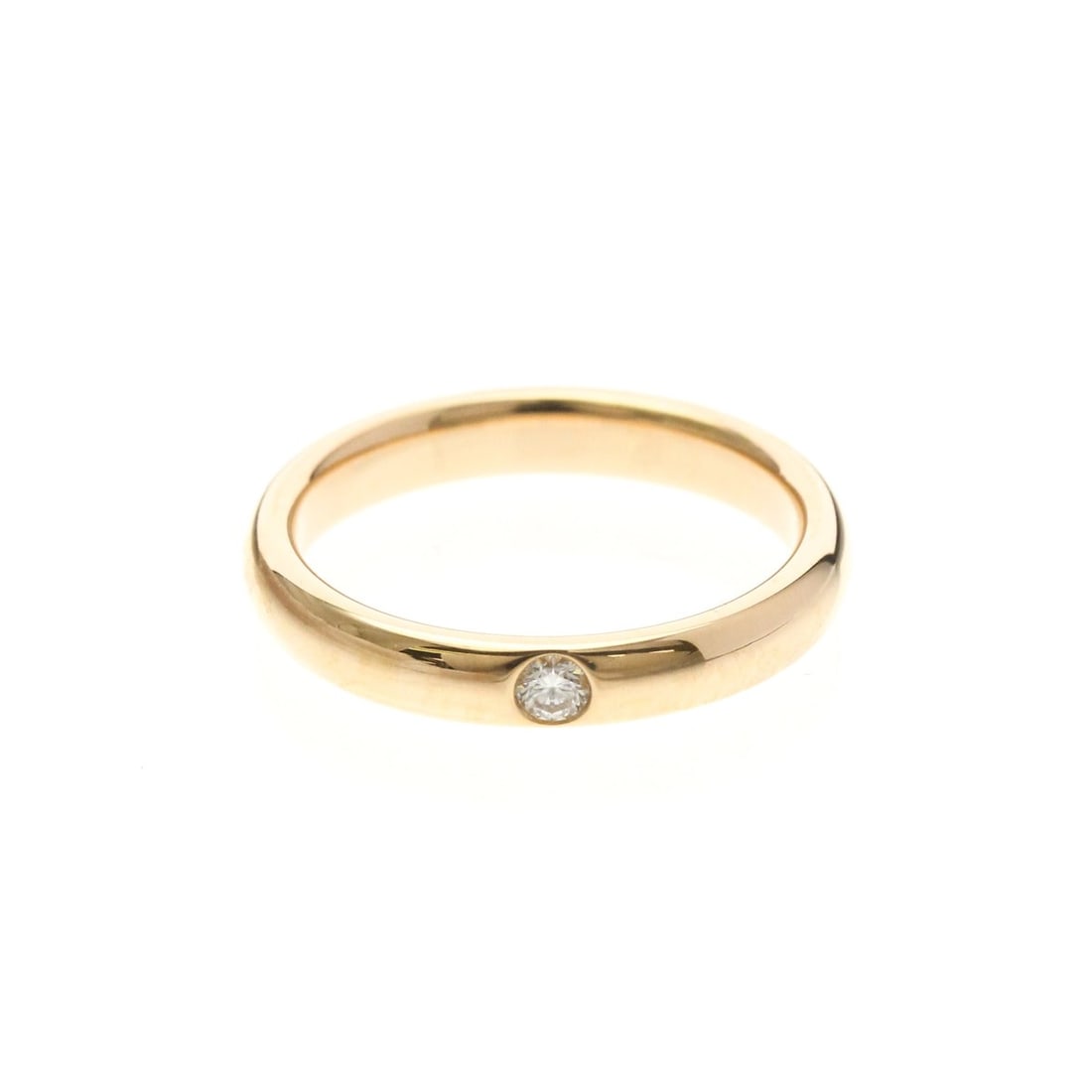 Harry Winston Wedding Ring With 1 Diamond Pink Gold (18K) Fashion Diamond Band Ring Pink Gold: --- Catalog ---Category: SizeWidth: 3.1mm / 0.12''Weight: 3.7g / 0.13oz.JP Size: 8.5US Size: 4.5-5Category: DesignType: Band ringColor: Pink goldMetal: GoldStone: DiamondStyle: FashionGender: Men,Wome