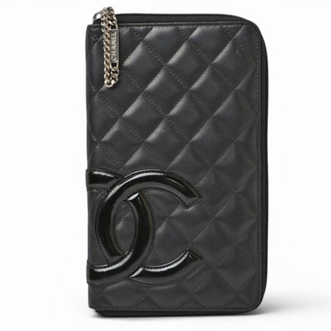 Chanel Multi Wallet, CHANEL Long Cambon Style, Black: --- Catalog ---Category: SizeSize (HxWxD): 20.5cm x 12.5cm x 2.5cm / 8.07'' x 4.92'' x 0.98''Category: DesignType: Long wallet (bi-fold)Color: BlackGender: Men,WomenMaterial: Leather Category: General
