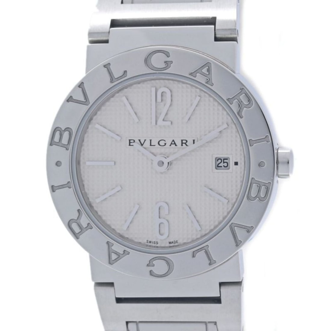 BVLGARI Bulgari BB26WSSD N BBL26S Women's Watch Stainless Steel 40360: --- Catalog ---Category: SizeWrist Size: 16.5cm / 6.49''Case Diameter: 26mm / 1.02''Category: DesignType: WristwatchGender: WomenColor (Dial): SilverMaterial (Band): Stainless steelMaterial (Case): St