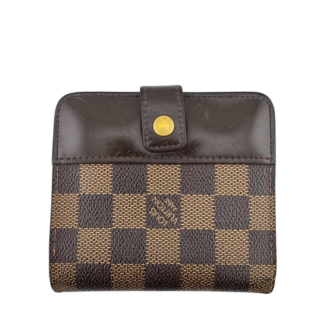 LOUIS VUITTON M61668 Compact Zip Damier Bi-fold Wallet Brown: --- Catalog ---Category: SizeSize (HxWxD): 10cm x 11cm / 3.93'' x 4.33''Category: DesignType: Wallet (bi-fold)Color: BrownGender: Unisex,Women,MenMaterial: Leather Category: GeneralLine: DamierBrand: