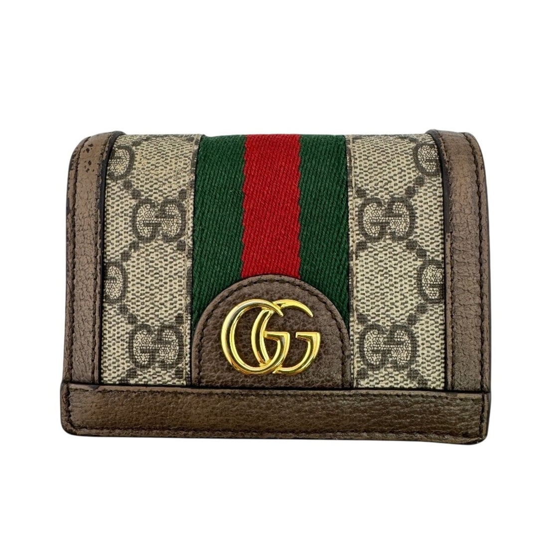 GUCCI 523155 Ophidia Compact Wallet Double GG Supreme Bi-fold Brown: --- Catalog ---Category: SizeSize (HxWxD): 8.7cm x 10.8cm / 3.42'' x 4.25''Category: DesignType: Wallet (bi-fold)Color: BrownGender: Unisex,Women,MenMaterial: GG Supreme Category: GeneralLine: GG