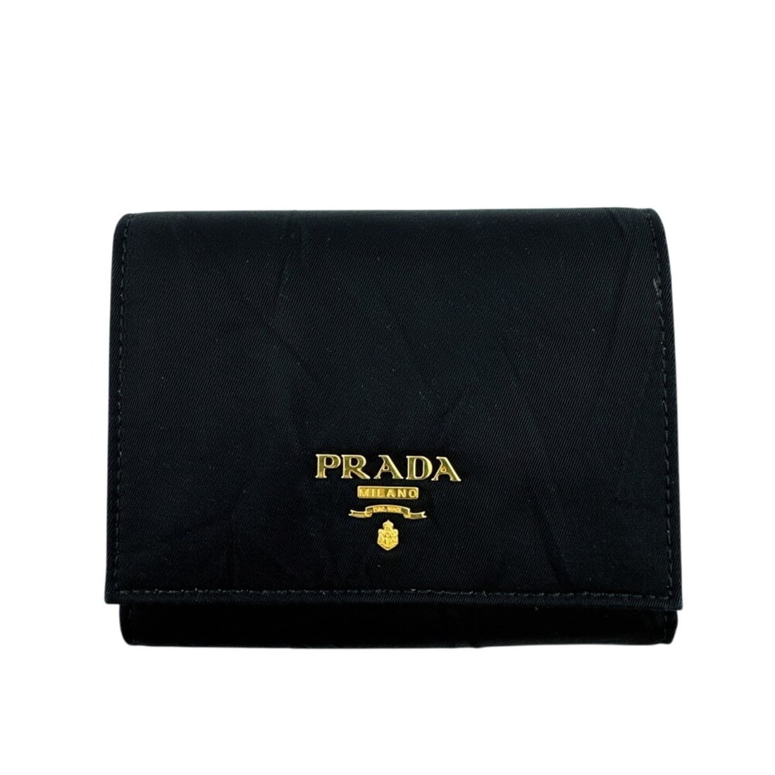 PRADA Compact Wallet, Tri-fold Black (1 of 17)