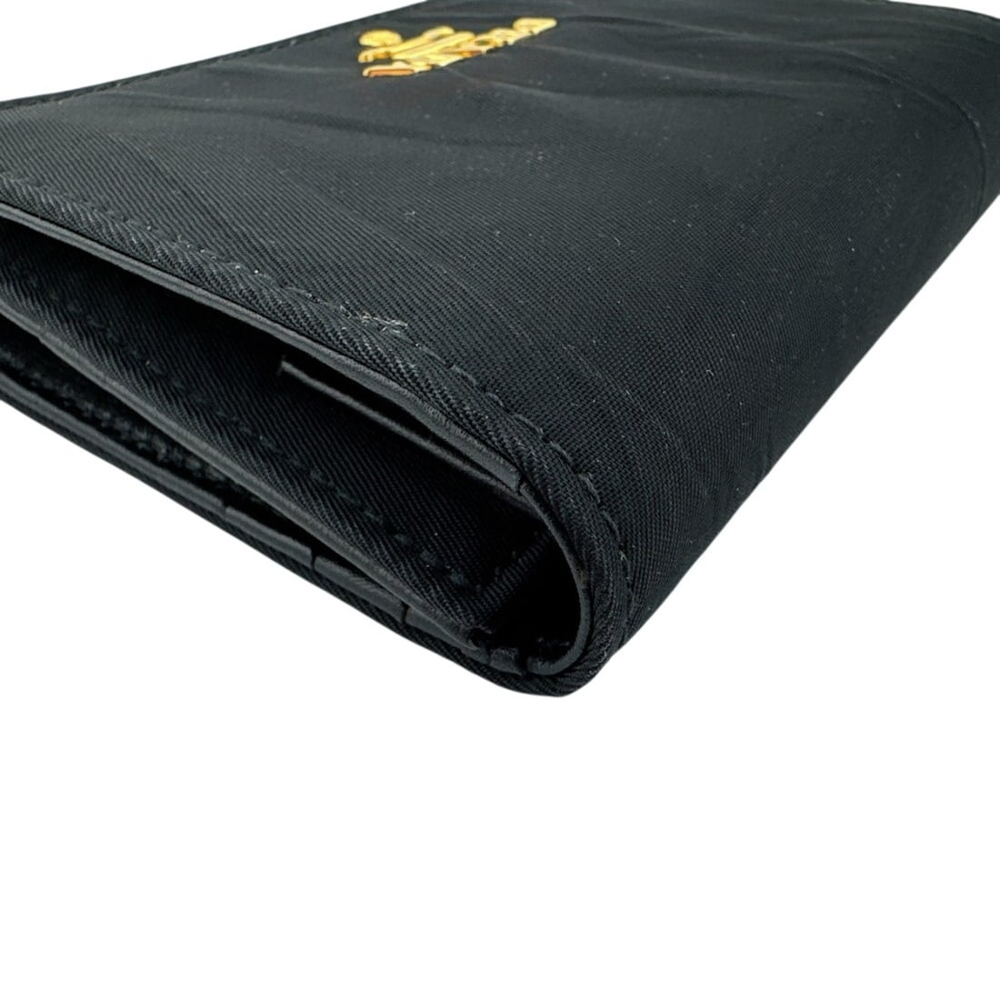 PRADA Compact Wallet, Tri-fold Black - 5