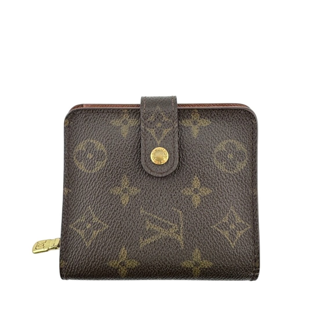 LOUIS VUITTON M61667 Compact Zip Wallet Monogram Bi-fold Brown: --- Catalog ---Category: SizeSize (HxWxD): 10.5cm x 11cm / 4.13'' x 4.33''Category: DesignType: Wallet (bi-fold)Color: BrownGender: Unisex,Women,MenMaterial: Leather Category: GeneralLine: MonogramBra