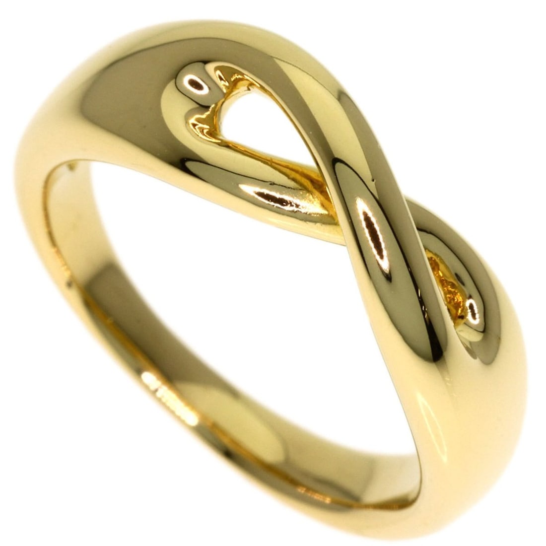 Tiffany & Co. Infinity Ring, 18K Yellow Gold, Women's.: --- Catalog ---Category: SizeWeight: 6.3g / 0.22oz.JP Size: 9US Size: 5Category: DesignType: Band ringColor: YellowMetal: GoldGender: WomenMetal Purity: 18KCategory: GeneralBrand: Tiffany--- Item List