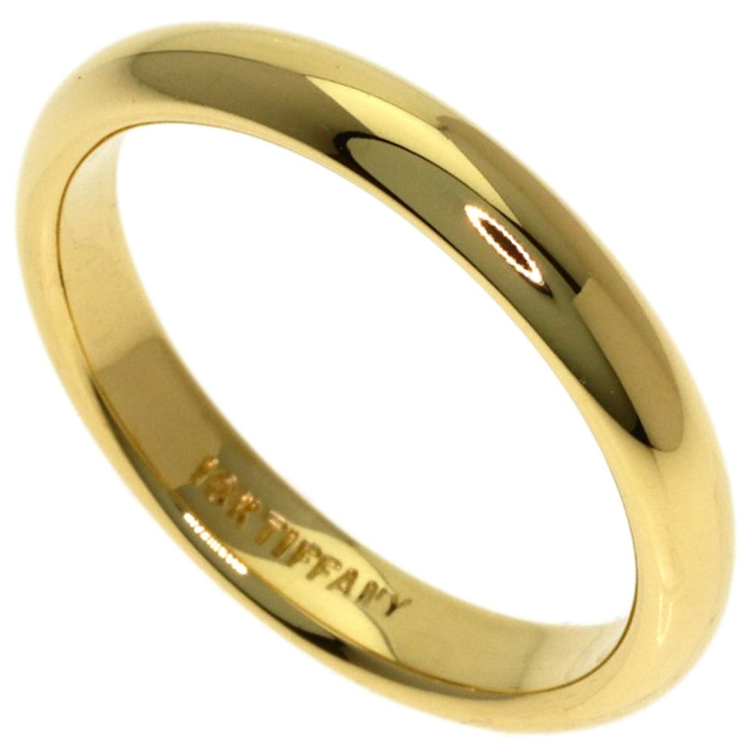 Tiffany & Co. Wedding Ring, 18K Yellow Gold, Women's.: --- Catalog ---Category: SizeWidth: 2.9mm / 0.11''Weight: 3.4g / 0.11oz.JP Size: 9US Size: 5Category: DesignType: Wedding ringColor: YellowMetal: GoldGender: WomenMetal Purity: 18KCategory: GeneralBra
