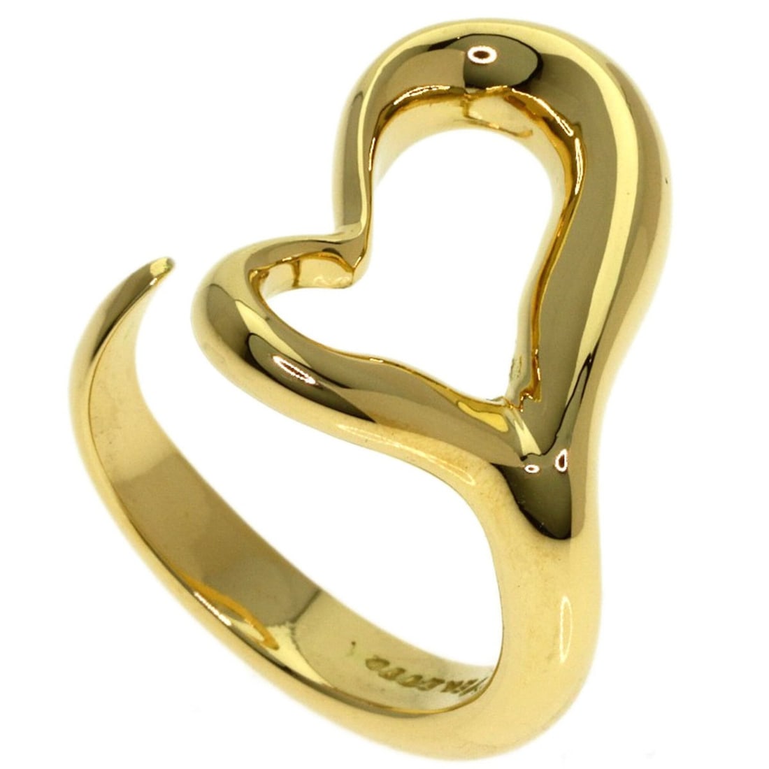 Tiffany & Co. Open Heart Ring, 18K Yellow Gold, Women's. (1 of 11)