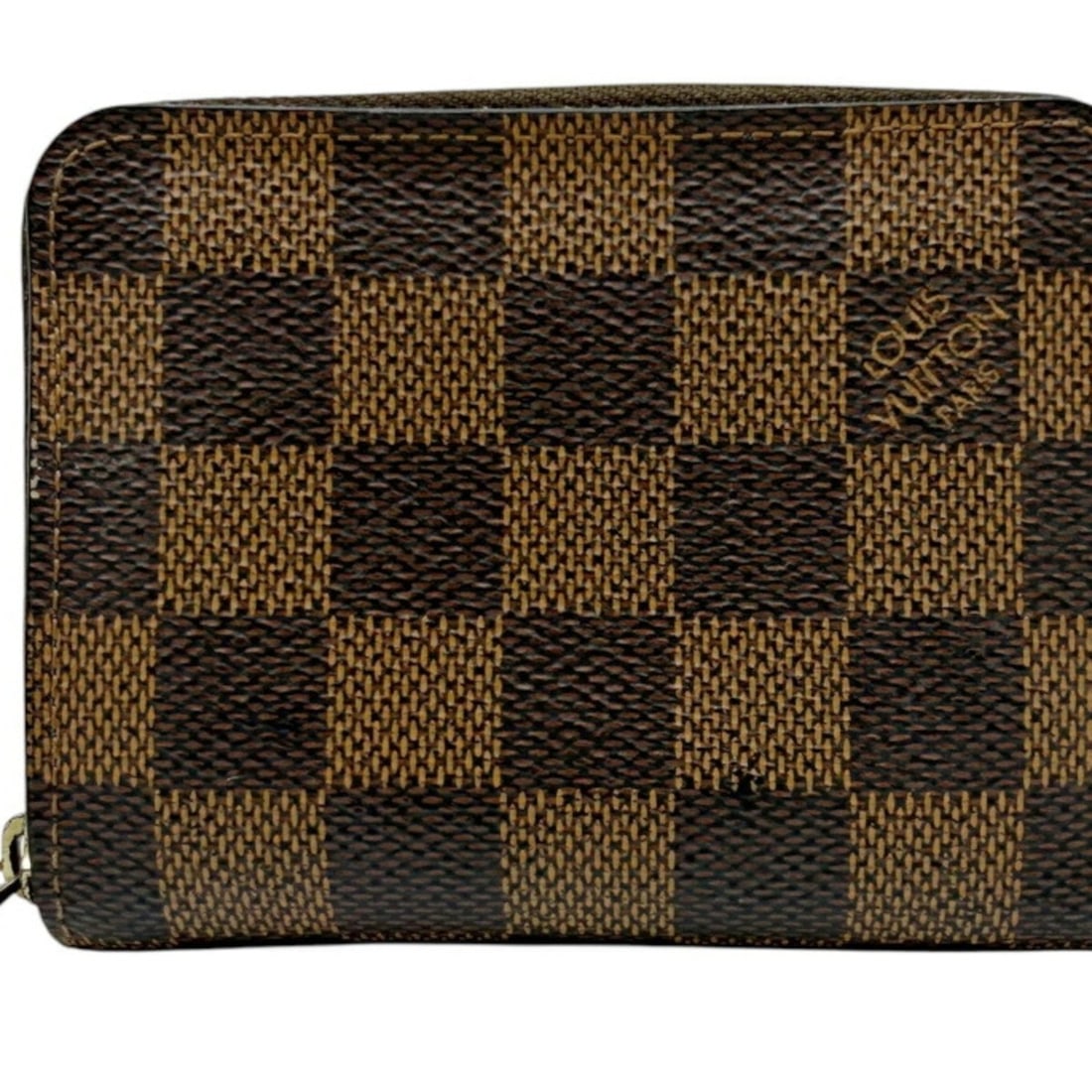 LOUIS VUITTON Damier Zippy Coin Purse N63070 Compact Wallet Case for Men and Women: --- Catalog ---Category: SizeSize (HxWxD): 9cm x 11cm x 2cm / 3.54'' x 4.33'' x 0.78''Category: DesignType: Coin purse/coin caseColor: BrownGender: Men,WomenMaterial: Damier Canvas Category: GeneralBr