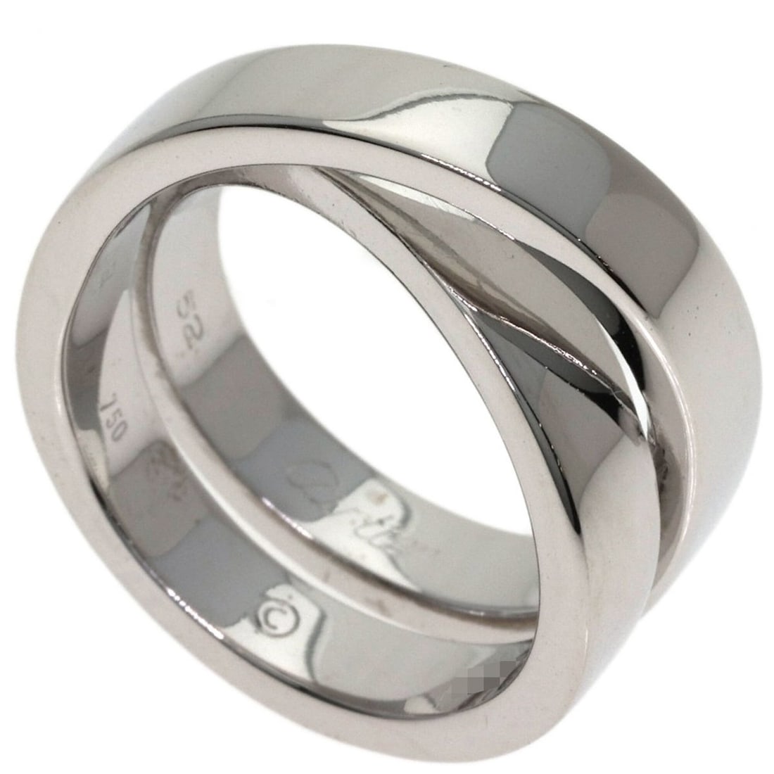 Cartier Paris Ring #52, 18K White Gold, Women's Ring, CARTIER: --- Catalog ---Category: SizeJP Size: 12US Size: 6.5Category: DesignType: Band ringGender: WomenMaterial: White gold (18K)Category: GeneralBrand: Cartier--- Item List ---Section: ConditionRanking: Ran