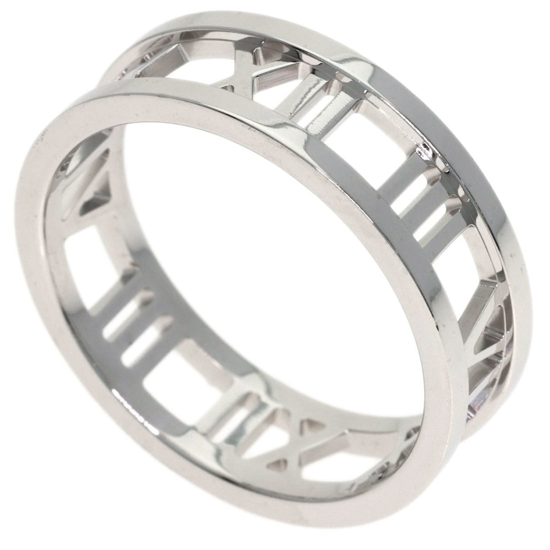 Tiffany & Co. Open Atlas Ring, 18K White Gold, Women's. (1 of 12)