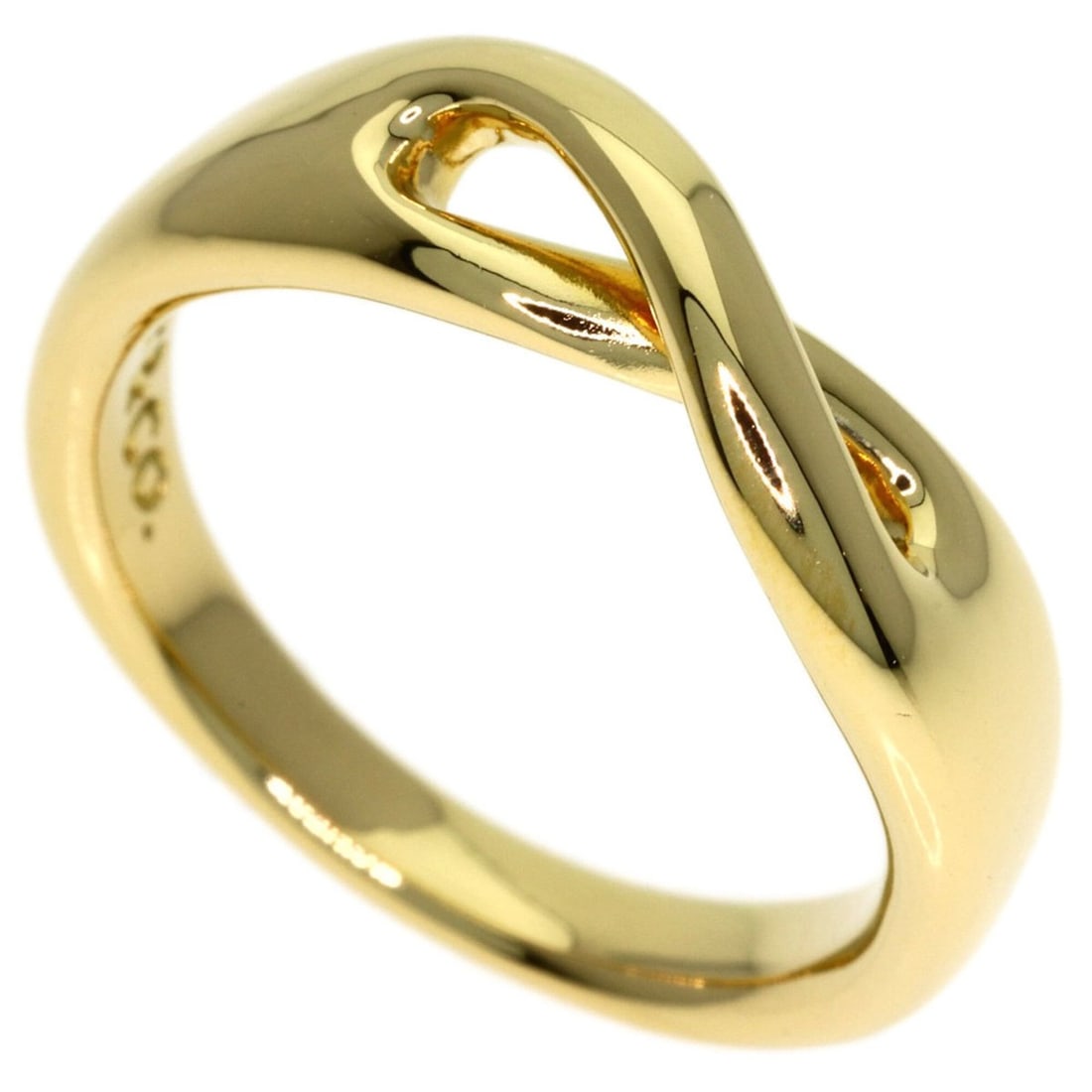 Tiffany & Co. Infinity Ring, 18K Yellow Gold, Women's.: --- Catalog ---Category: SizeJP Size: 10US Size: 5.5Category: DesignType: Band ringGender: WomenMaterial: Yellow gold (18K)Category: GeneralBrand: Tiffany--- Item List ---Section: ConditionRanking: Ra