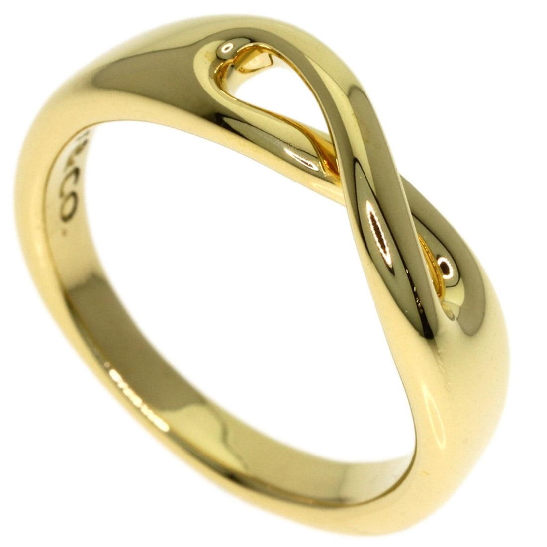 Tiffany & Co. Infinity Ring, 18K Yellow Gold, Women's.: --- Catalog ---Category: SizeJP Size: 10US Size: 5.5Category: DesignType: Band ringGender: WomenMaterial: Yellow gold (18K)Category: GeneralBrand: Tiffany--- Item List ---Section: ConditionRanking: Ra