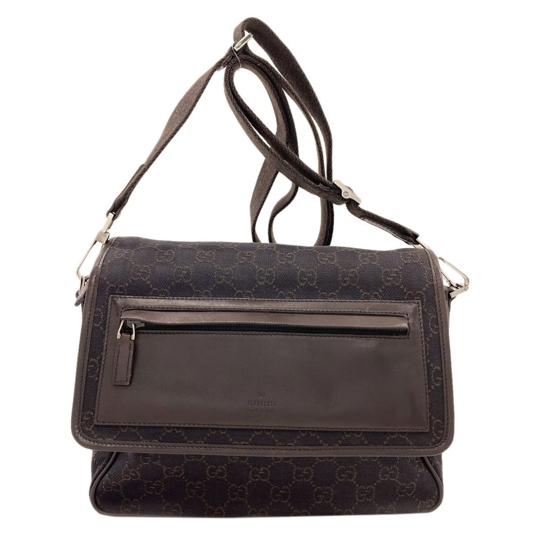 Gucci 28562 GG Shoulder Bag Canvas Women's GUCCI: --- Catalog ---Category: SizeSize (HxWxD): 19.5cm x 25cm x 10.5cm / 7.67'' x 9.84'' x 4.13''Category: DesignType: Shoulder bagColor: Dark brownGender: WomenMaterial: Canvas Category: GeneralMPN: