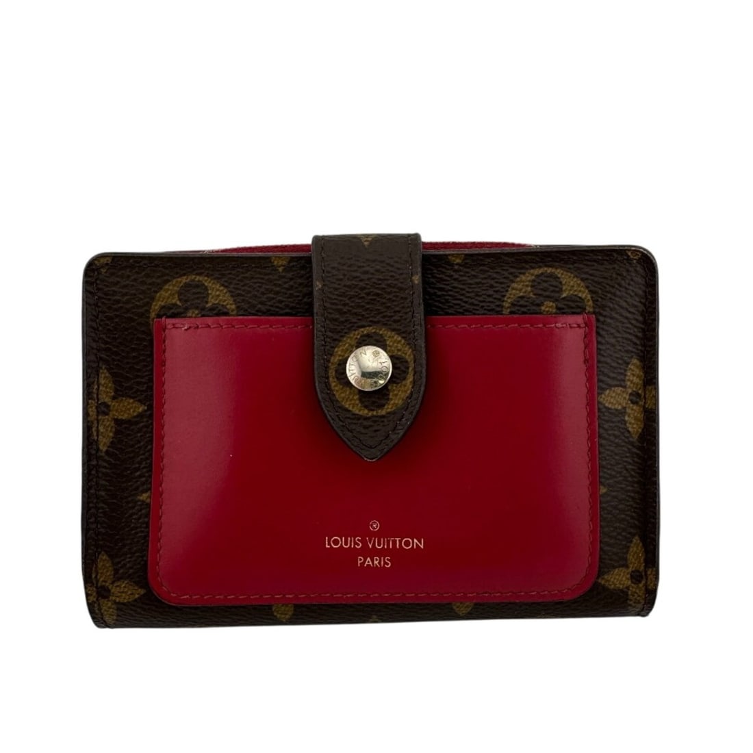 LOUIS VUITTON M69433 Portefeuille Juliette Compact Wallet Monogram Bi-fold Brown: --- Catalog ---Category: SizeSize (HxWxD): 9cm x 13cm / 3.54'' x 5.11''Category: DesignType: Wallet (bi-fold)Color: Brown, Red colorGender: WomenMaterial: Leather Category: GeneralLine: MonogramBrand: