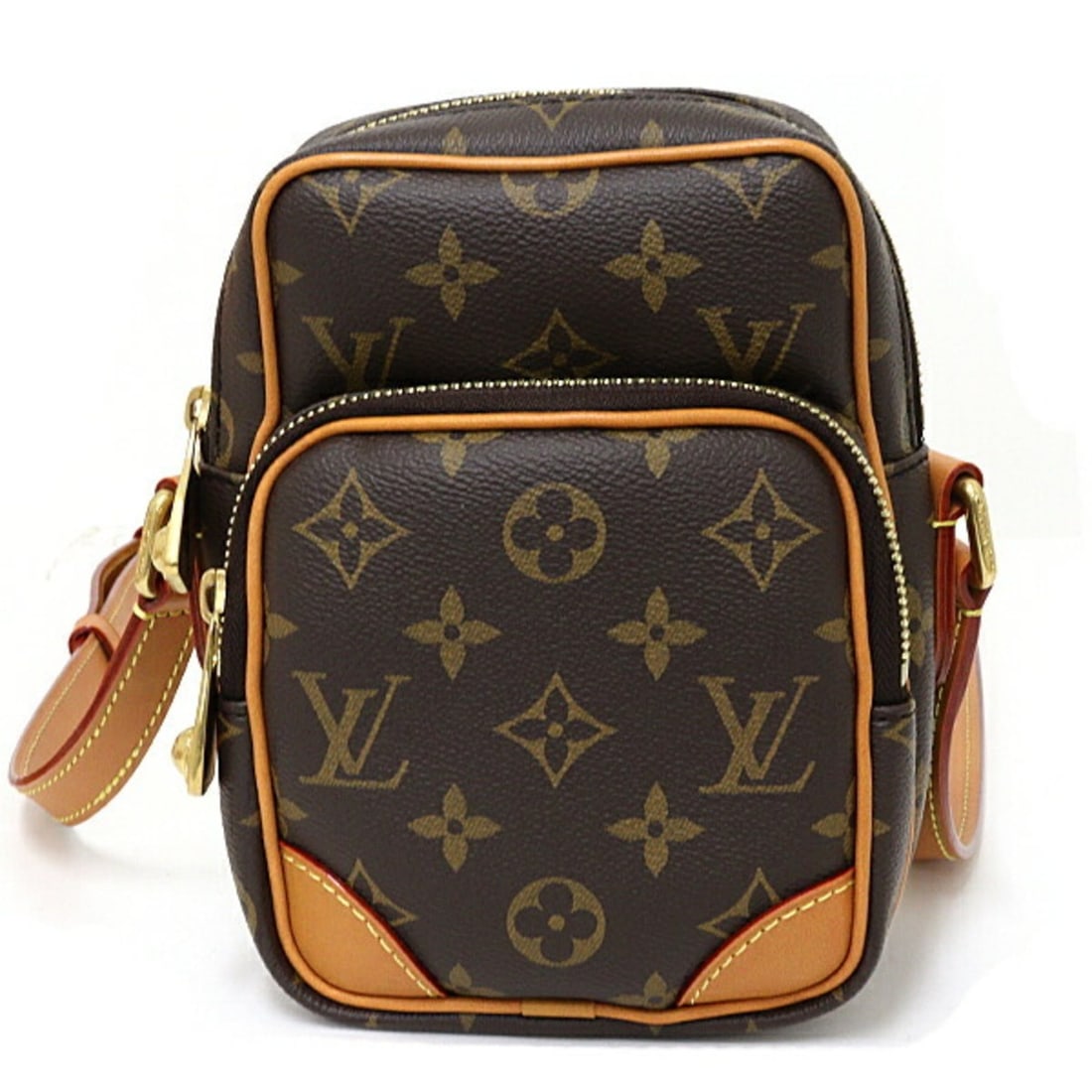 Louis Vuitton Amazon Shoulder Bag, Monogram Canvas, M14014, Brown: --- Catalog ---Category: SizeSize (HxWxD): 19cm x 13cm x 8cm / 7.48'' x 5.11'' x 3.14''Category: DesignType: Shoulder bagColor: BrownGender: Women,MenMaterial: Monogram , Canvas , Leather Category: Ge