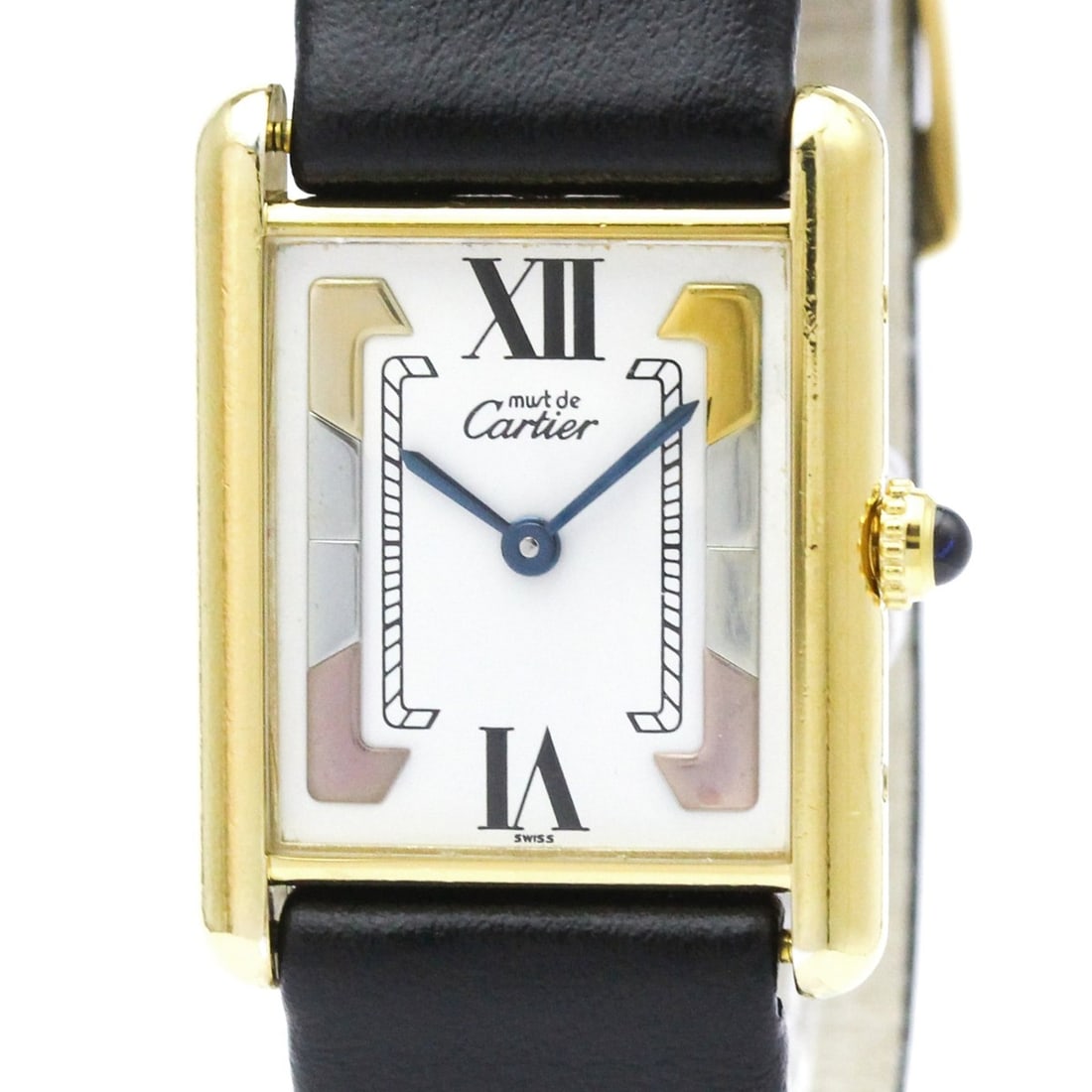 CARTIER Must Tank Gold Plated Leather Quartz Ladies Watch W1006254: --- Catalog ---Category: SizeCase Diameter: 23mm / 0.91''Category: DesignType: WristwatchStyle: Dress/FormalGender: WomenColor (Dial): WhiteMaterial (Band): LeatherMaterial (Case): Gold platedCategory