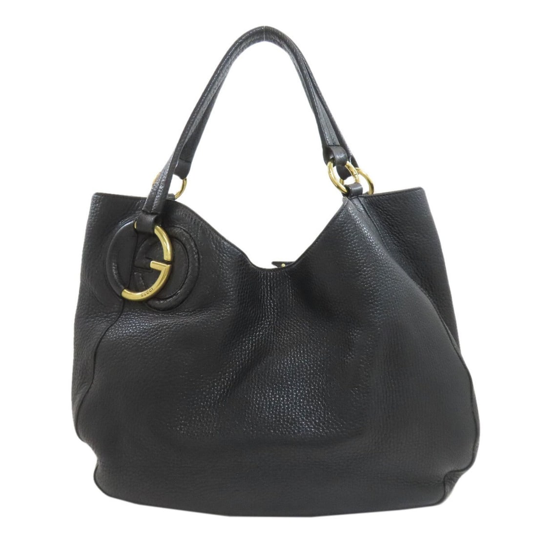Gucci 309531 Interlocking G Tote Bag Leather Women's GUCCI: --- Catalog ---Category: SizeSize (HxWxD): 31cm x 30cm x 12cm / 12.2'' x 11.81'' x 4.72''Handle Length: 43cm / 16.92''Category: DesignType: Tote bagColor: BlackGender: WomenClosure: HookMaterial: Leat