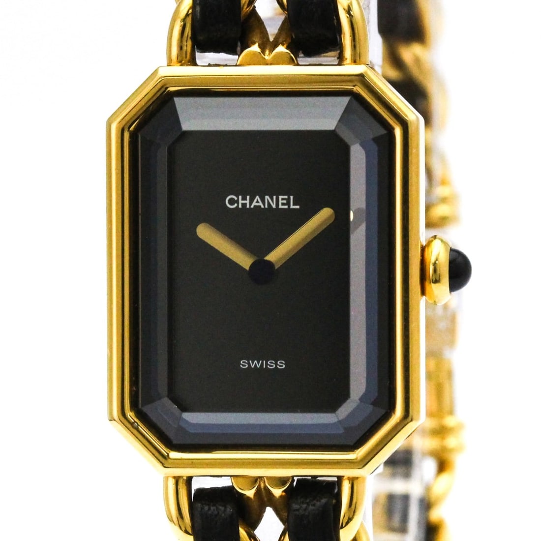 CHANEL Premiere Size L Gold Plated Quartz Ladies Watch H0001 (1 of 11)