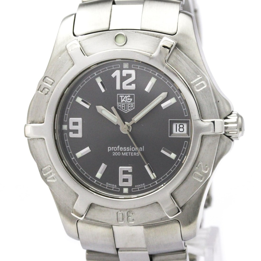 TAG HEUER 2000 Exclusive Steel Quartz Mens Watch WN111B Polished: --- Catalog ---Category: SizeCase Diameter: 38mm / 1.5''Category: DesignType: WristwatchStyle: SportGender: MenColor (Dial): GrayMaterial (Band): Stainless steelMaterial (Case): Stainless steelCategor