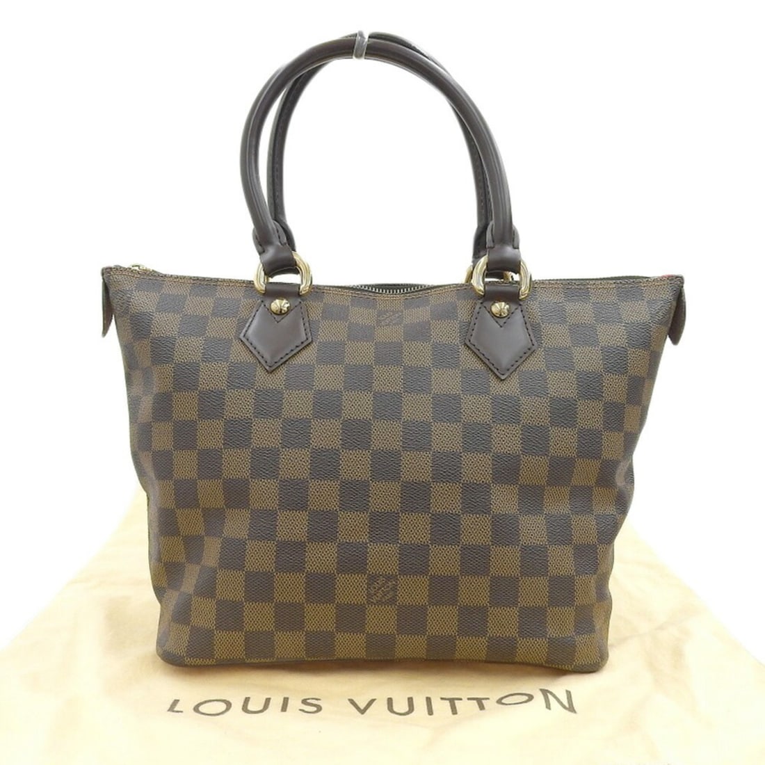 Louis Vuitton Damier Saleya PM N51183 Tote Bag Handbag Ebene: --- Catalog ---Category: SizeSize (HxWxD): 23.5cm x 26cm x 14cm / 9.25'' x 10.23'' x 5.51''Category: DesignType: Handbag, Tote bagColor: Brown, EbeneGender: Women,MenMaterial: PVC Category: GeneralMPN
