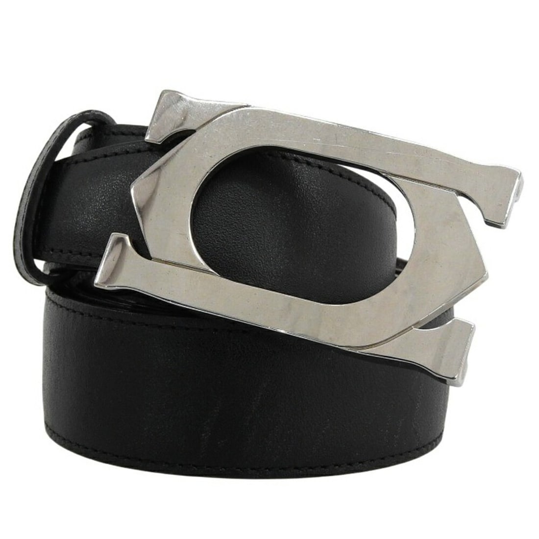 Cartier Connect Cross Unisex Leather Belt, Black x Brown Silver, Reversible: --- Catalog ---Category: SizeWidth: 3cm / 1.18''Length: 82cm - 92cm / 32.28'' - 36.22''Category: DesignType: Standard beltColor: Black, Brown, SilverGender: Women,MenMaterial (Strap): Leather , Metal 
