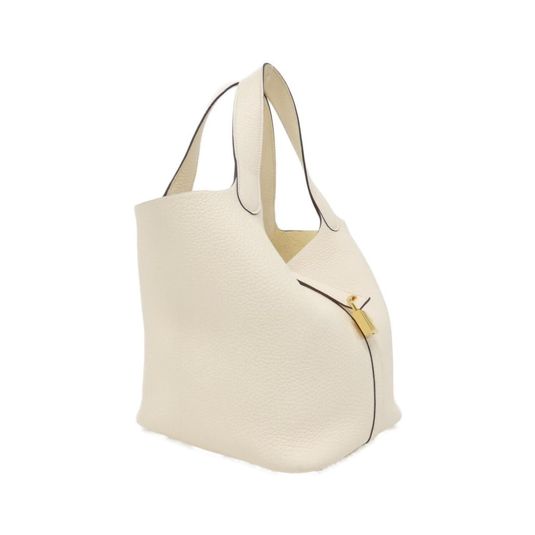 Hermes Picotin Lock MM 060991CC Handbag: --- Catalog ---Category: SizeSize (HxWxD): 22cm x 23cm x 17cm / 8.66'' x 9.05'' x 6.69''Category: DesignType: HandbagColor: BeigeGender: WomenMaterial: Taurillon clemence leather Category: GeneralMPN:
