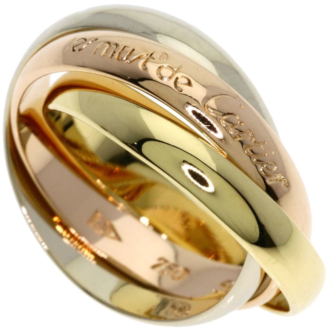 Cartier Trinity Ring - 18K Yellow Gold/18K Pink White Gold Women's CARTIER (1 of 10)