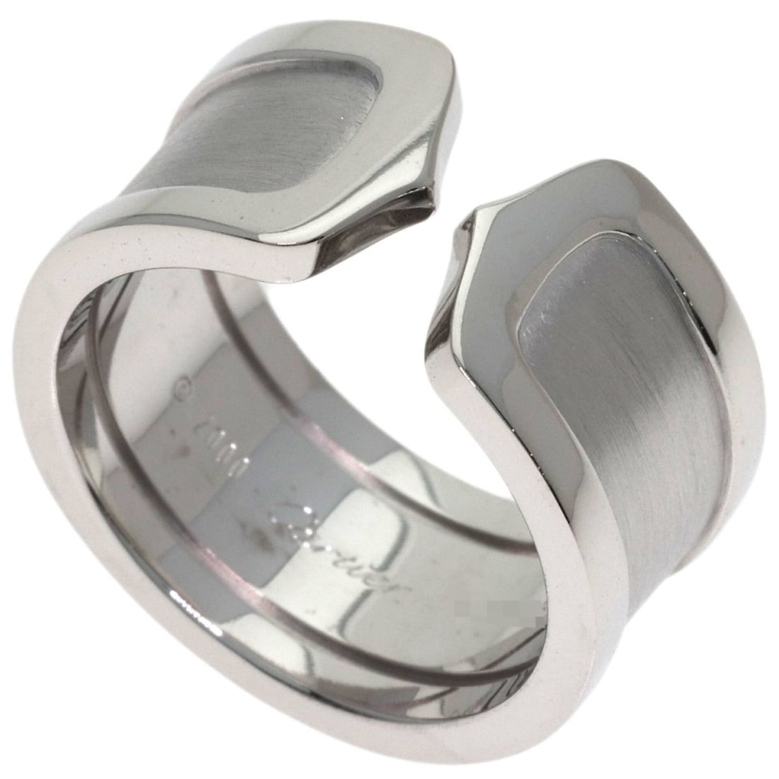 Cartier C2 Ring LM #53 Ring, 18K White Gold, Women's, CARTIER: --- Catalog ---Category: SizeJP Size: 13US Size: 6.5Category: DesignType: Band ringGender: WomenMaterial: White gold (18K)Category: GeneralBrand: Cartier--- Item List ---Section: ConditionRanking: Ran