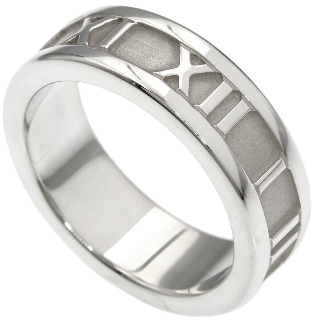 Tiffany & Co. Atlas Ring, Silver, Women's.: --- Catalog ---Category: SizeJP Size: 9US Size: 5Category: DesignType: Band ringGender: WomenMaterial: SilverCategory: GeneralBrand: Tiffany--- Item List ---Section: ConditionRanking: Rank A Used - A 