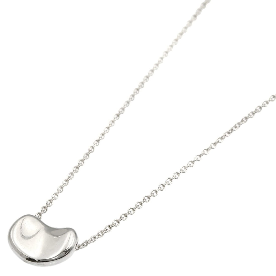 Tiffany Bean Necklace, Silver, Women's, TIFFANY&Co.: --- Catalog ---Category: SizePendant Size: 7.7mm x 10.8mm / 0.3'' x 0.42''Neck Circumference: 41.5 cm / 16.33''Category: DesignGender: WomenMaterial: SilverNecklace Type: NecklaceCategory: