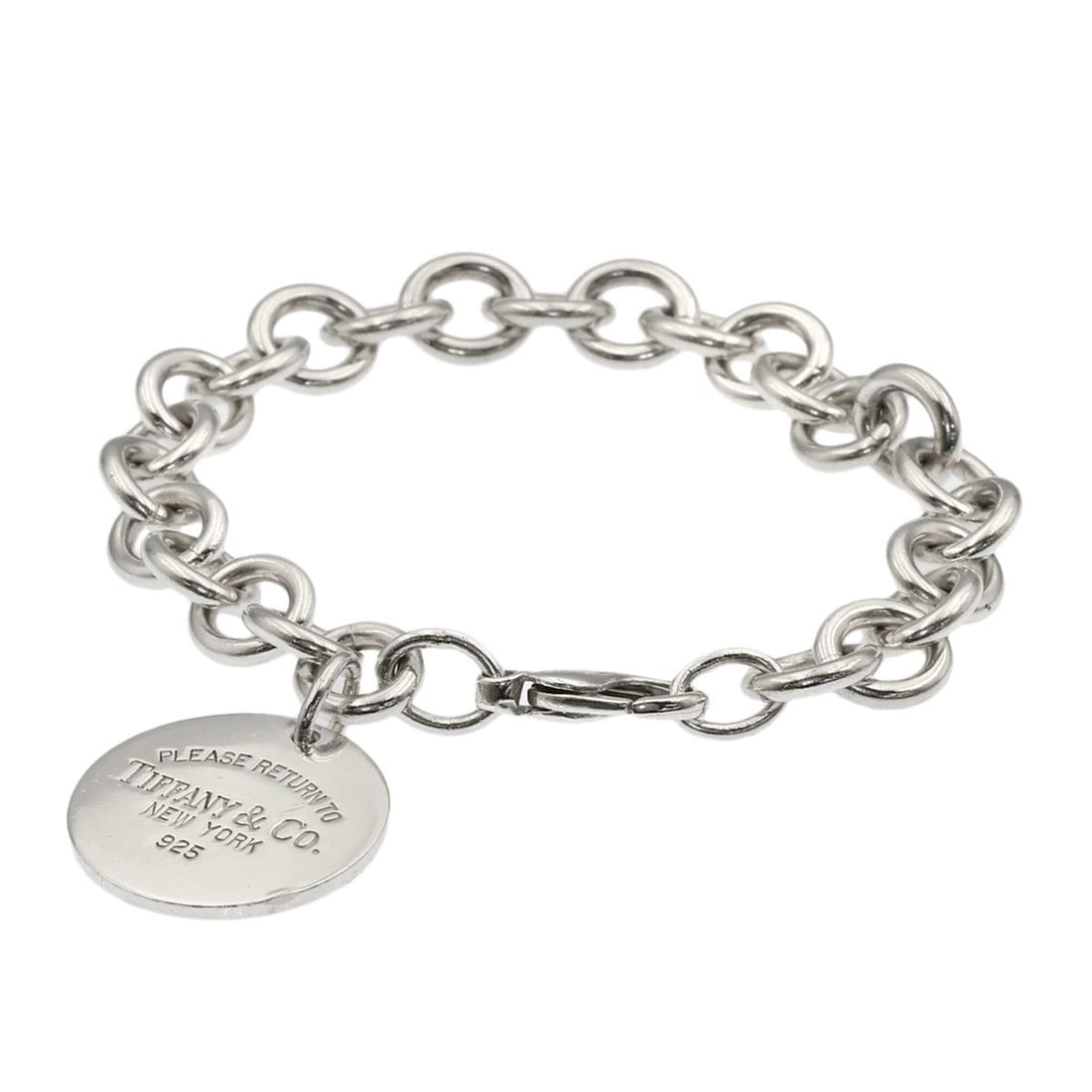 Tiffany & Co. Return to Collection Round Tag Bracelet, Silver, Women's.: --- Catalog ---Category: SizeLength: 17cm / 6.69''Category: DesignType: Charm braceletGender: WomenMaterial: SilverCategory: GeneralBrand: Tiffany--- Item List ---Section: ConditionRanking: Rank A Use