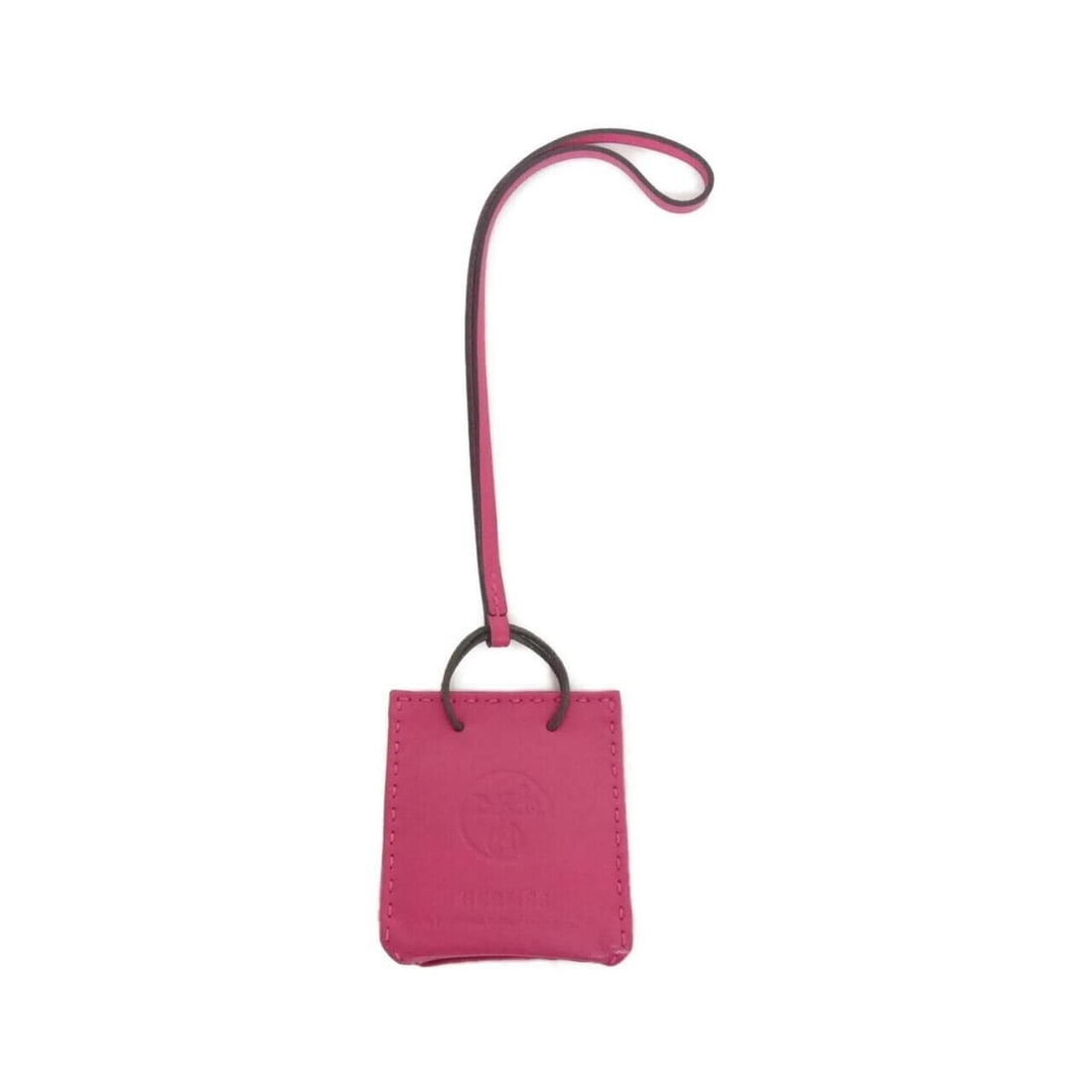 Hermes Sac Orange Accessory Bag Charm 079065CA: --- Catalog ---Category: SizeChain Length: 330.00mm / 12.99''Size (HxWxD): 60.00mm x 50.00mm x 25.00mm / 2.36'' x 1.97'' x 0.98''Category: DesignType: Handbag charmGender: WomenMaterial: Agneau