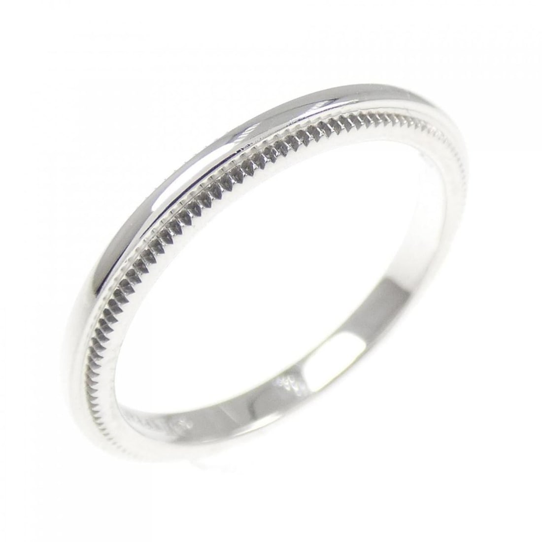 Tiffany & Co. Milgrain Ring: --- Catalog ---Category: SizeJP Size: 5.5US Size: 3.5Category: DesignColor: SilverGender: WomenMaterial: Platinum 950Category: GeneralBrand: Tiffany--- Item List ---Section: ConditionRanking: Rank A